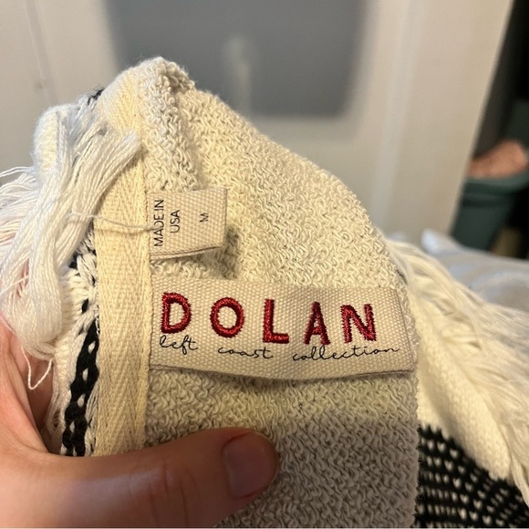 Anthropology Dolan Sonia Striped Fringe Cardigan size medium - Picture 4 of 5